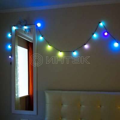 Гирлянда светодиодная "Кубики" 2.8м 20LED мультиколор 2Вт IP20 с контроллером 8 режимов Neon-Night 303-061 изображение, фото