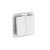 Выключатель 2-кл. AtlasDesign Aqua IP44 (сх. 5) 10AX быстрозажим. клем. механизм бел. Systeme Electric ATN440151S изображение, фото