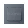 Выключатель 2-кл. СП AtlasDesign 10А IP20 (сх. 5) 10AX в сборе грифель Systeme Electric ATN000752 изображение, фото