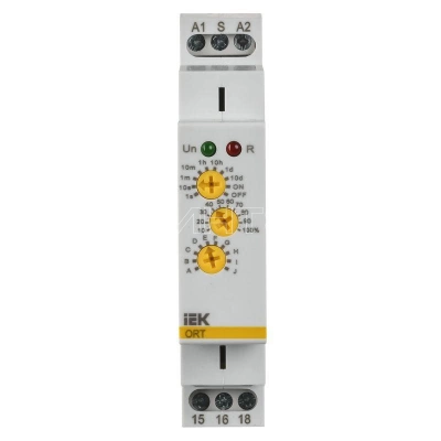 Реле времени ORT 12-240В AC/DC 1 контакт многофункц. IEK ORT-M1-ACDC12-240V изображение, фото