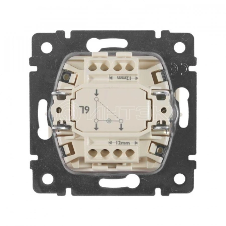Переключатель проходной 1-кл. СП Valena 10А IP31 250В с зел. индикацией механизм сл. кость Legrand 774326 изображение, фото