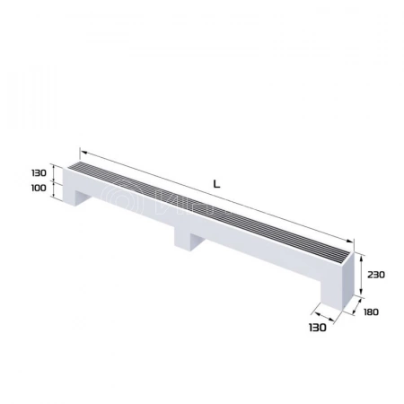 Конвектор напольный Royal Thermo STEP-130/180/2900-2-N-WT-LG-NA изображение, фото