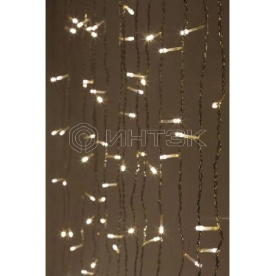 Гирлянда ENIGW - 320W дождь/занавес 3х2м 320 LED холодн. бел. 8 реж. 220В IP20 Эра Б0051874 изображение, фото