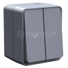 Выключатель для жалюзи 2-кл. ОП AtlasDesign PROFI 10А IP54 антрацит Systeme Electric ATN544019 изображение, фото