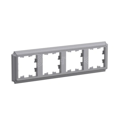 Рамка 4-м AtlasDesign Antique универс. сталь Systeme Electric ATN100904 изображение, фото