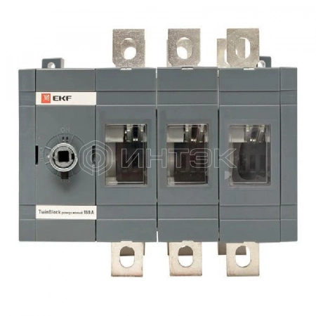 Рубильник 3п 160А реверсивный без рукоятки управления TwinBlock EKF tb-s-160-3p-rev изображение, фото