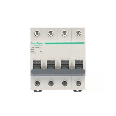 Выключатель автоматический 4п City9 Set (АВ) B 16А 6кА 400В Systeme Electric C9F16416 изображение, фото