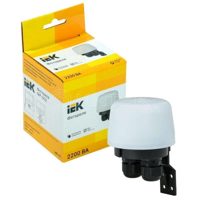 Фотореле ФР 603 2200ВА IP66 бел. IEK LFR20-603-2200-K01 изображение, фото
