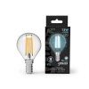Лампа светодиодная филаментная Black Filament 13Вт P45 шар 4100К нейтр. бел. E14 1150лм GAUSS 105801213 изображение, фото