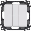 Выключатель 3-кл. СП Valena Life 10А IP20 250В 10AX с лицев. панелью винтов. зажимы механизм бел. Legrand 752403 изображение, фото