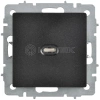 Розетка СП BRITE РЮ12-1-БрЧ USB C 65Вт высокоскор. заряд. черн. IEK BR-U13-065-K02 изображение, фото