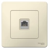 Розетка компьютерная 1-м СП Blanca RJ45 кат.5E молочн. Systeme Electric BLNIS045002 изображение, фото