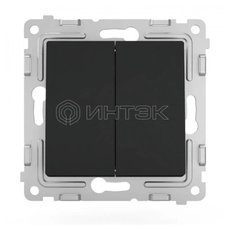 Выключатель 2-кл. СП Pixel 10А IP20 механизм карбон TOKOV ELECTRIC TKE-PX-V2-C14 изображение, фото