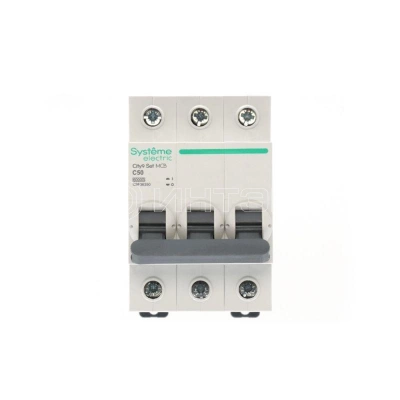 Выключатель автоматический 3п C 50А 6кА 400В City9 Set Systeme Electric C9F36350 изображение, фото