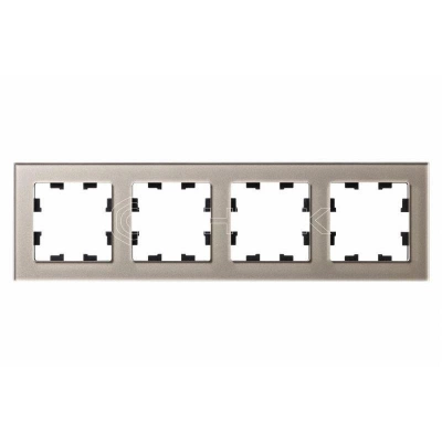 Рамка 4-м AtlasDesign Nature стекло шампань Systeme Electric ATN320504 изображение, фото