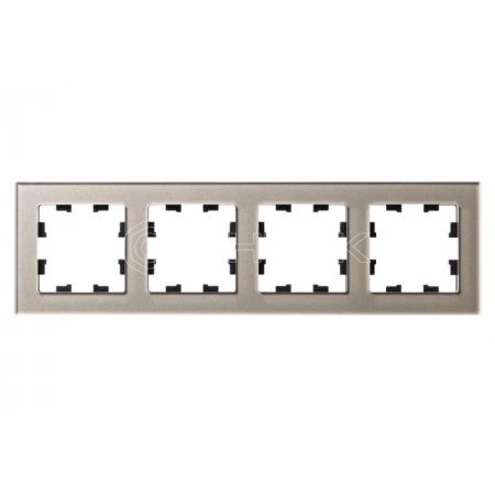 Рамка 4-м AtlasDesign Nature стекло шампань Systeme Electric ATN320504 изображение, фото