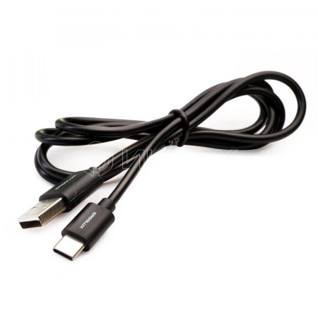 Кабель USB-Type C 3А 1.2м зарядка + передача данных черн. (коробка) ERGOLUX 15094 изображение, фото