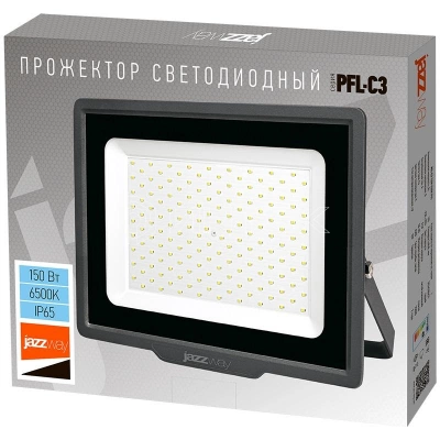 Прожектор светодиодный PFL-C3 150Вт 6500К IP65 ДО с клапаном закален. прозр. стекло Pro JazzWay 5023642A изображение, фото