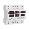 Реле напряжения и тока трехфазное с дисплеем MRVA-3 63A EKF MRVA-3-63A изображение, фото