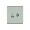 Розетка информационная СП Systeme Infinity TV/FM и кат.5E таежное утро Systeme Electric FSE000889 изображение, фото