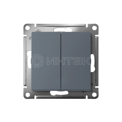 Выключатель 2-кл. AtlasDesign (сх. 5) 10А с самовозвратом механизм грифель Systeme Electric ATN000717 изображение, фото