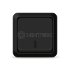 Переключатель проходной 1-кл. ОП Олимп 10А IP20 черн. Universal 2210 изображение, фото