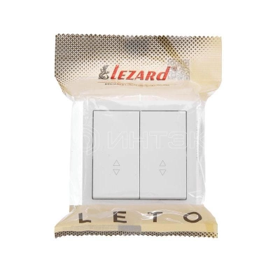 Выключатель проходной 2-кл. ОП LETO бел. LEZARD 752-0200-106 изображение, фото
