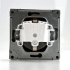Розетка ArtGallery 16А IP20 с заземл. защ. шторки с крышкой механизм сталь Systeme Electric GAL000946 изображение, фото